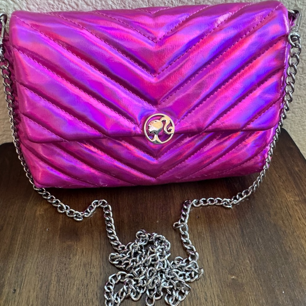 Gorgeous Barbie Pink Quilted Crossbody Bag-Purse, Claires,
